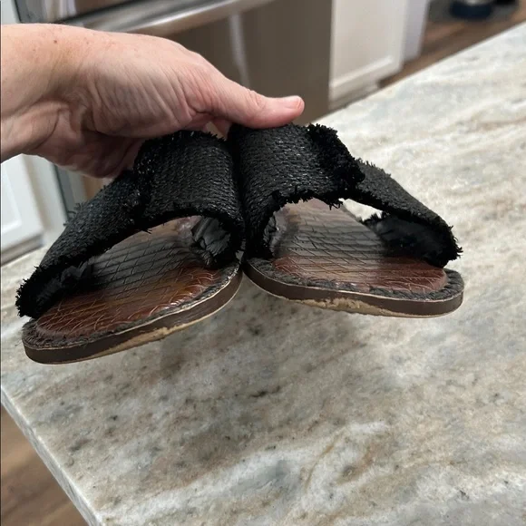 Sam Edelman Slides Sandals Black Rubber Sole size 8.5 - Picture 7 of 14